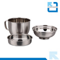 Fashionable 201 Stainless Steel Snack Bowl with Lid